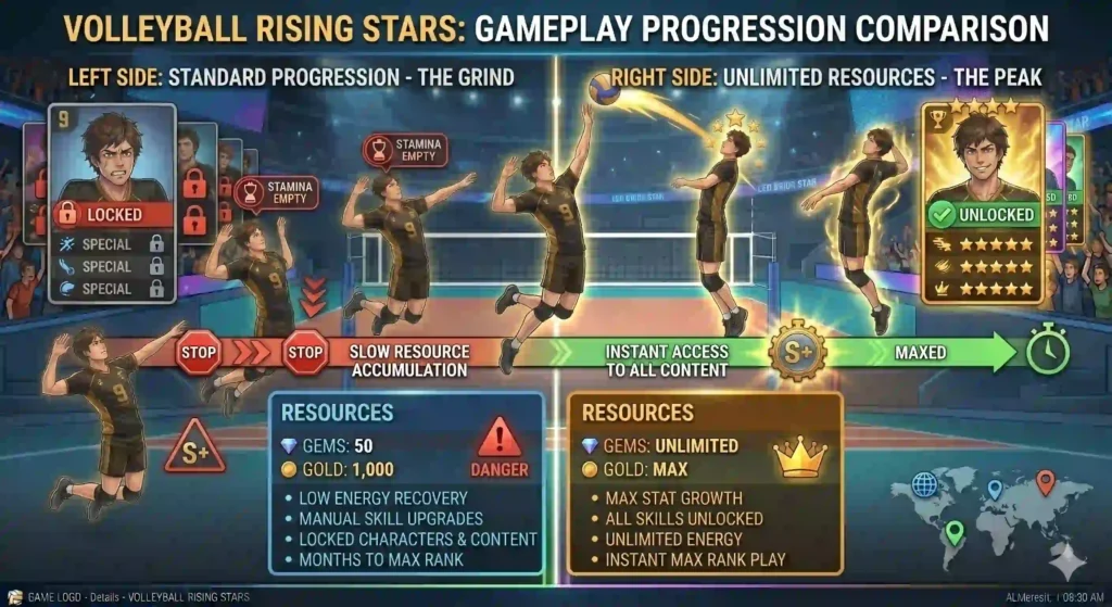 the spike mod apk progression comparison